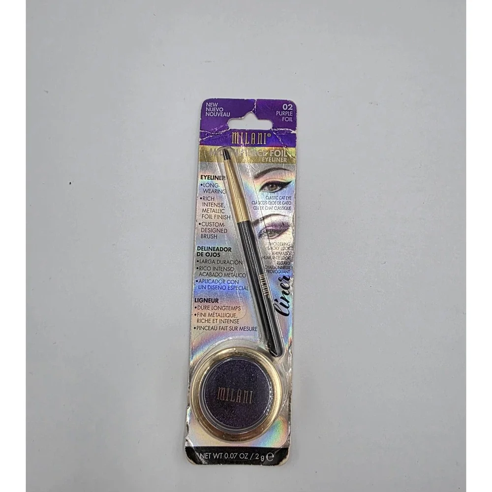 Milani Fierce Foil Eyeliner 02‎ Purple Foil 0.07 oz. New & Sealed